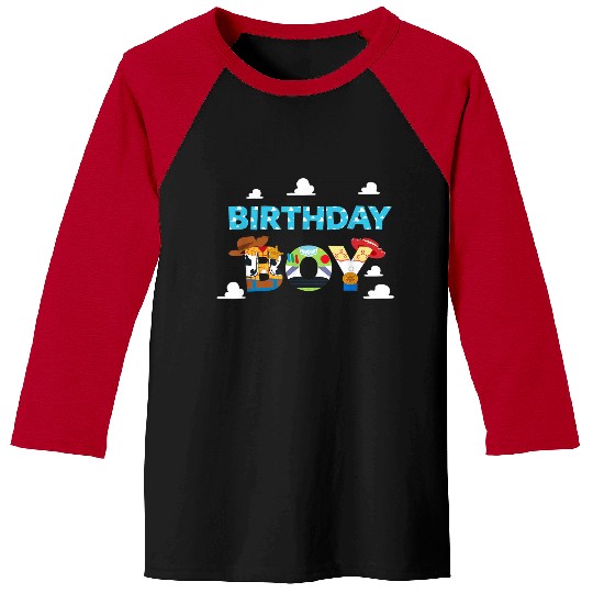 Disneyss And Pixarss Toy Story Clouds Birthday Boy Baseball Tees