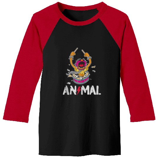 Disneyss The Muppets Animal Rock And Roll Drums Graffiti Logo Baseball Tees