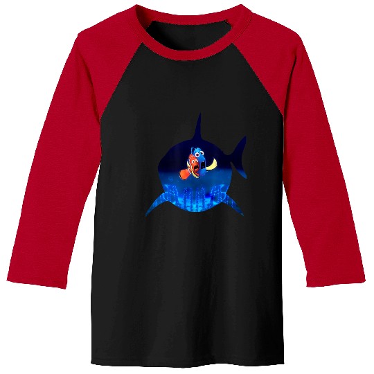 Disneyss Pixars Finding Nemo Marlin Dory Bruce Silhouette Baseball Tees