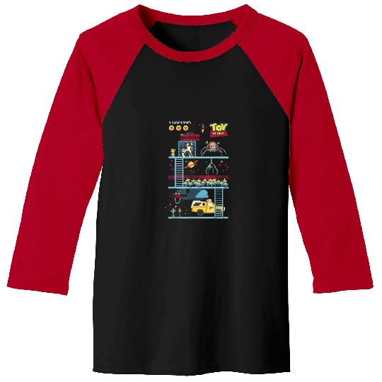 Disney  Toy Story 8-Bit Video Game Scene Baseball Tees
