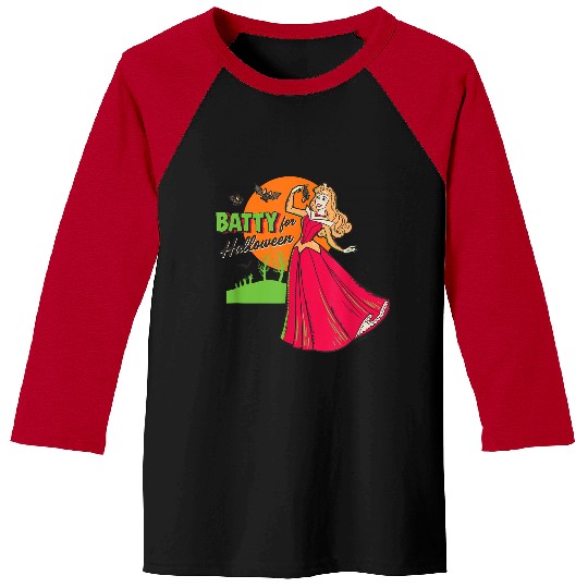 Disneyss Princess Sleeping Beauty Aurora Batty For Halloween Baseball Tees