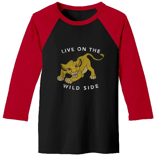 Disneyss The Lion King Simba Live On The Wild Side Portrait Baseball Tees