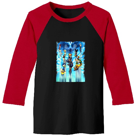 Disneyss Kingdom Hearts Sky Kingdom Group shots Vignette Baseball Tees