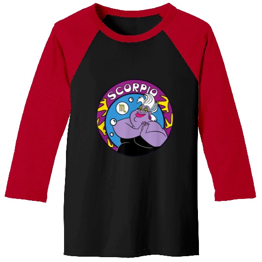 Disney Villains Ursula Scorpio Zodiac Baseball Tees
