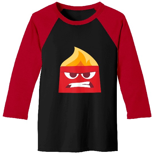 Disneyss And Pixarss Inside Out Anger Red Baseball Tees