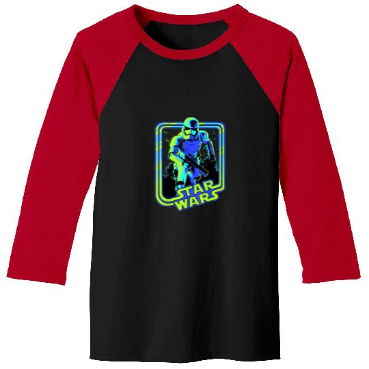 Stormtrooper Glow Neon Disney+ T-Shirt Baseball Tees