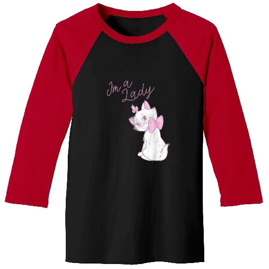 Disneyss The Aristocats Marie I'm A Lady Text Baseball Tees