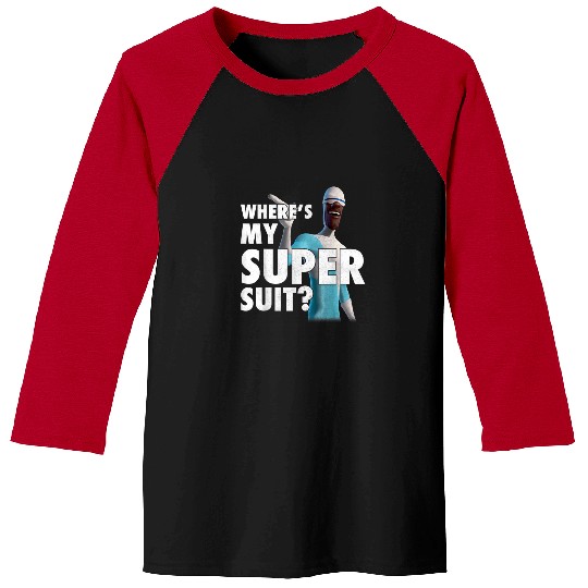 Disney Pixars The Incredibles Vintages Frozone Super Suit Logo T-Shirt Baseball Tees