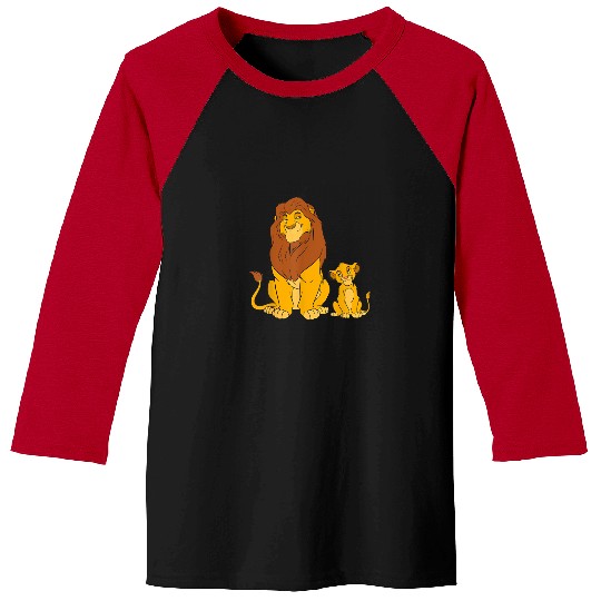 Disney The Lion King Young Simba and Mufasa T-Shirt T-Shirt Baseball Tees