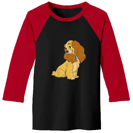 Disneyss Lady And The Tramp Lady Simple Portrait Baseball Tees