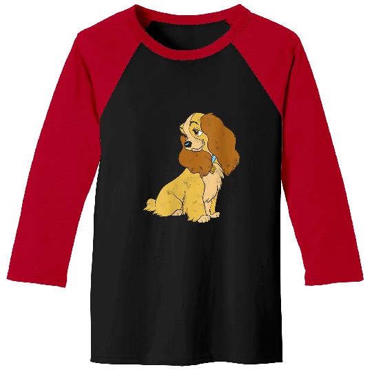 Disneyss Lady And The Tramp Lady Simple Portrait Baseball Tees