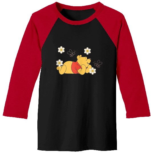 Disneyss Winnie The Pooh Have A Sweet Day Portrait Baseball Tees