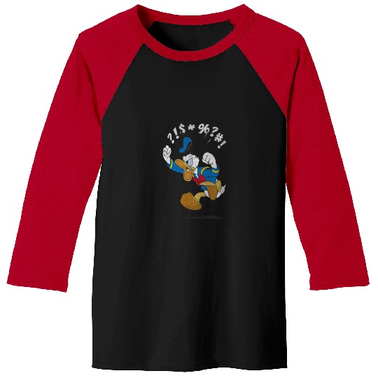 Disney Mickey And Friends  Donald Duck Angry Jum Baseball Tees