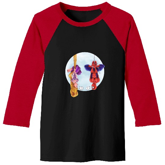 Disney Rapunzel And Marvel Spider-Man Baseball Tees, Disney Marvel Avengers Spiderman Baseball Tees