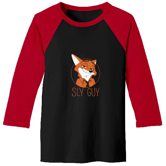 Disney Zootopia Nick Wilde Sly Guy Fox Baseball Tees
