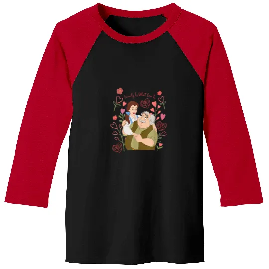 Disney Princess Belle Dad Daughter Family Is Wha Baseball Tees