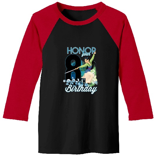 Disney Mulan Portrait Honor Your 8th Birthday Baseball Tees