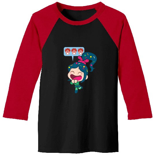 Disney Ralph Breaks the Internet Laughing Vanellope Baseball Tees