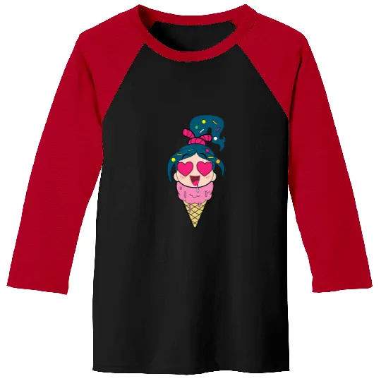 Disney Ralph Breaks the Internet Vanellope Ice Cream Baseball Tees