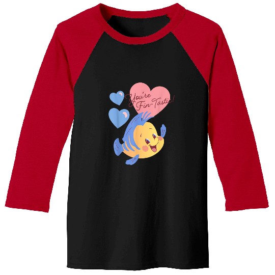 Disneyss The Little Mermaid Valentine's Day You're Fin tastic Baseball Tees