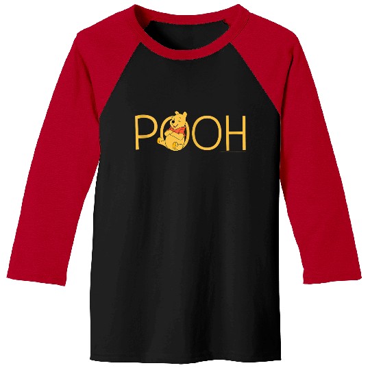 Disneyss Winnie The Pooh Classic Lettering Baseball Tees