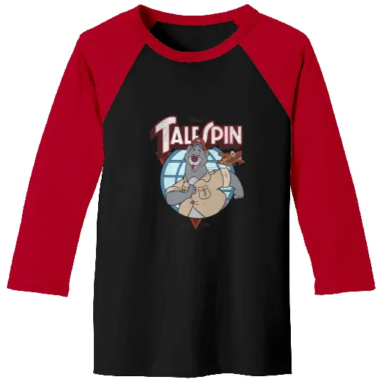 Disney TaleSpin Baloo Logo Baseball Tees