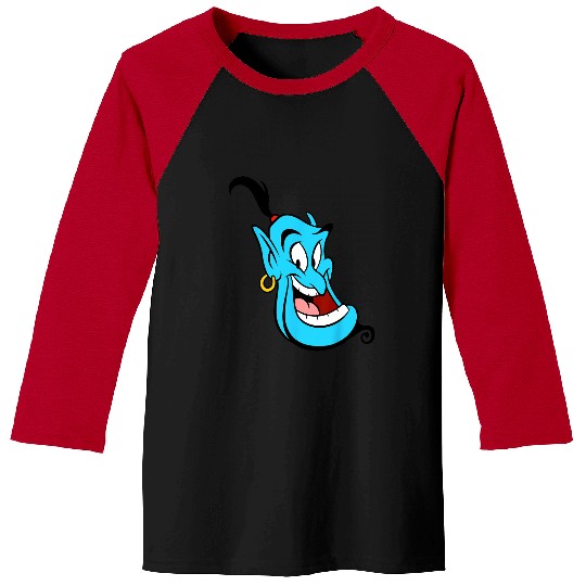 Disney Aladdin Genie Smiling Head Shot Portrait Baseball Tees