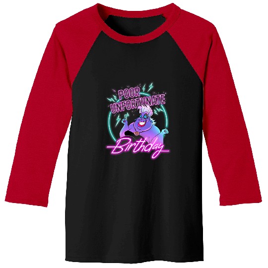Disney Villains Ursula Poor Unfortunate Birthday Baseball Tees