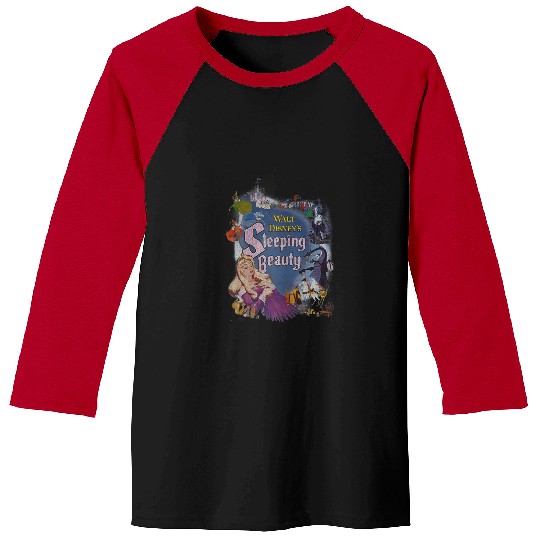 Disneyss Sleeping Beauty Classic Icons Movie Poster Baseball Tees