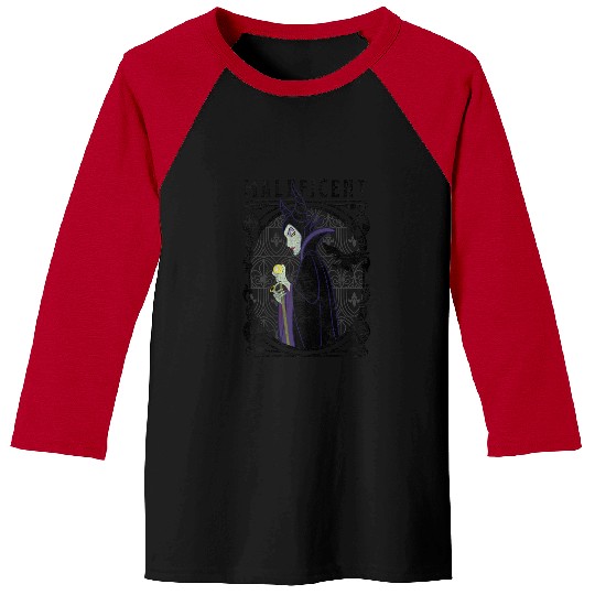 Disneyss Villains Maleficent Side Look Poster Baseball Tees