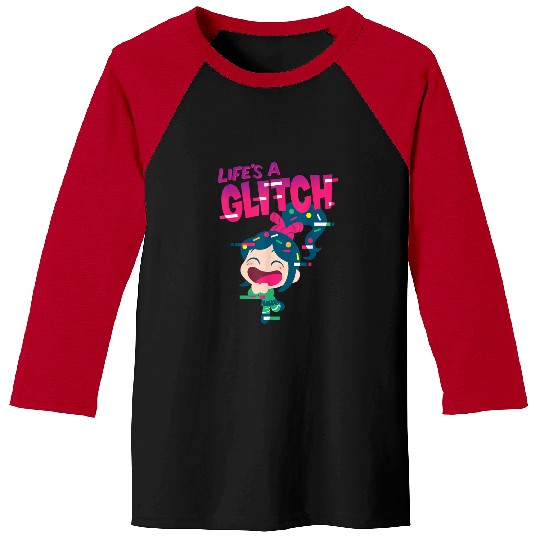 Disneyss Ralph Breaks The Internet Vanellope Glitch Baseball Tees