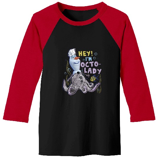 Disneyss Olaf Presents Ursula Costume Sketch Baseball Tees