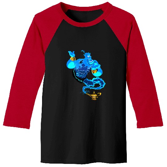 Disney Aladdin Genie Portrait Agrabah Fill Tank Top Baseball Tees