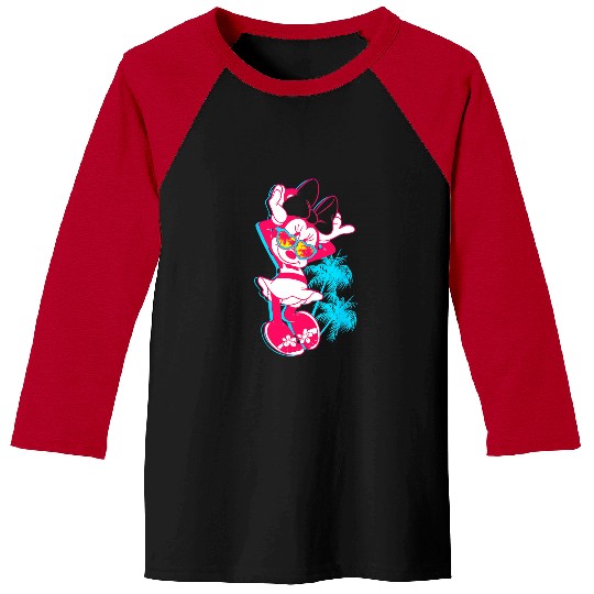 Disney Neon Minnie Mouse Hollywood Baseball Tees