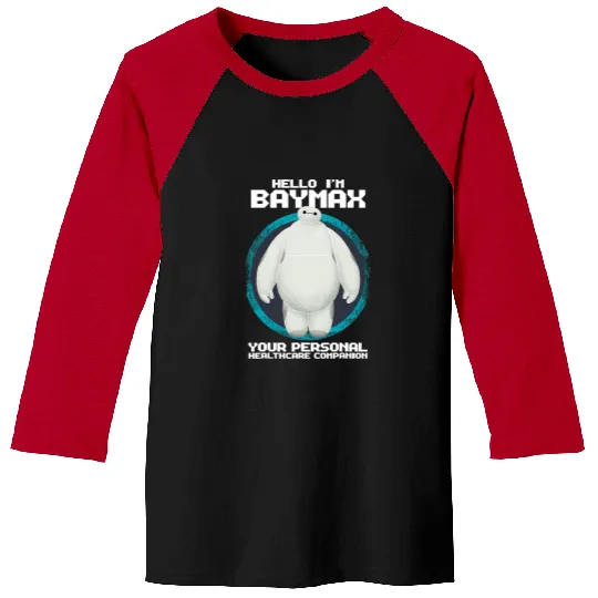 Disney Big Hero 6 Hello I'm Baymax Graphic Baseball Tees