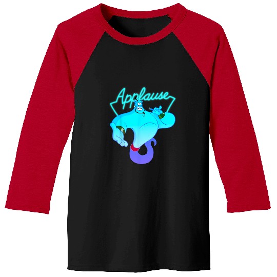 Disney Aladdin Genie Neon Applause Sign  Icon Baseball Tees