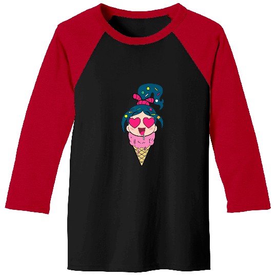 Disney Ralph Breaks the Internet Vanellope Ice Cream Baseball Tees
