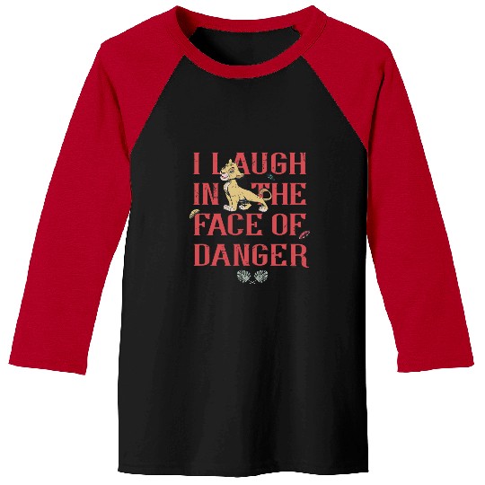 Disney The Lion King Simba I Laugh in the Face of Danger Baseball Tees