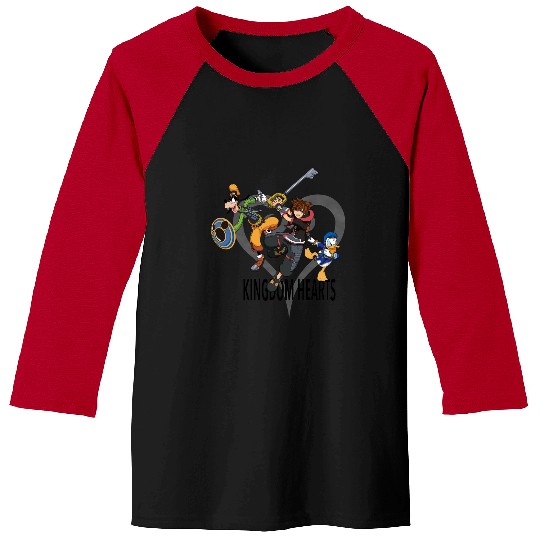 Disney Kingdom Hearts III Sora Donald and Goofy Baseball Tees