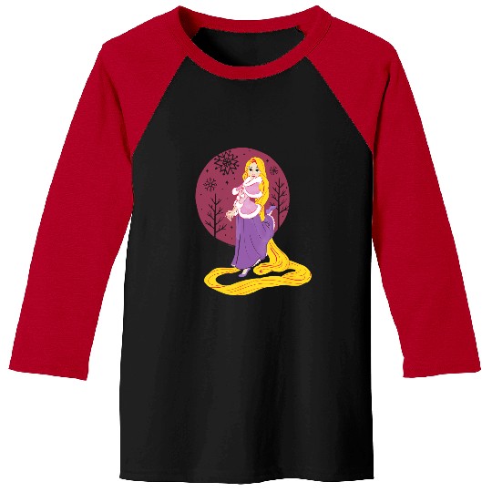 Disney Princess Rapunzel Tangled Winter Holiday Christmas Baseball Tees