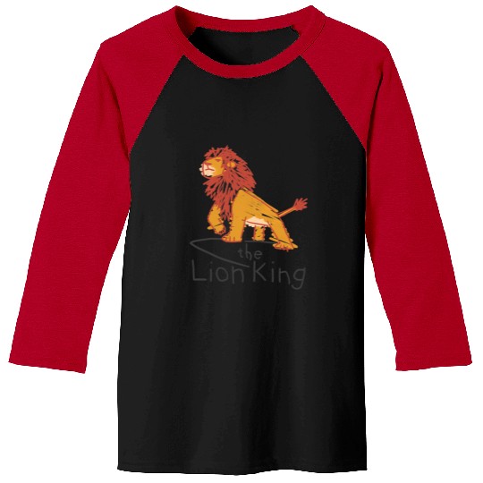 Disney Lion King Simba Cave Painting Logo Graphic Baseball Tees