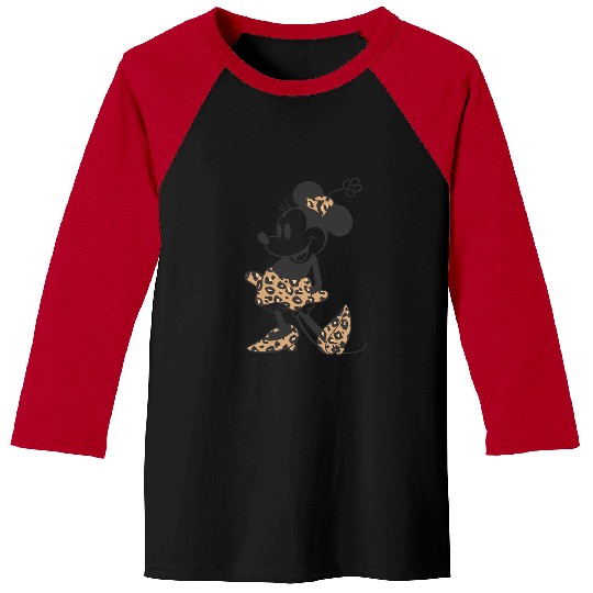 Disney Minnie Mouse Cheetah Print Outfit Baseball Tees