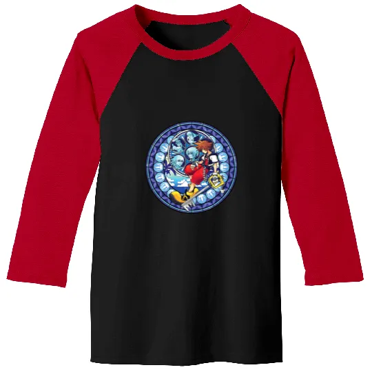 Disney Kingdom Hearts Sora Keyblade Mosaic Baseball Tees