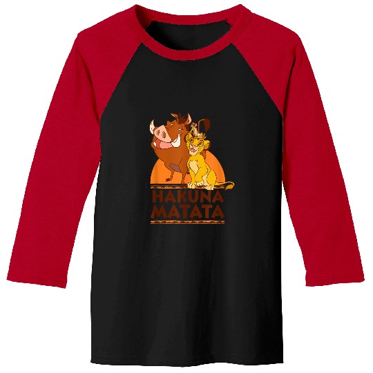 Disneyss The Lion King Hakuna Matata Simba Timon Pumbaa shots Baseball Tees