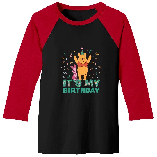 Disney Winnie The Pooh Piglet Its My Birthday Party Baseball Tees