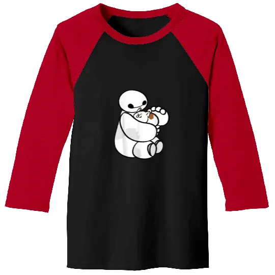 Disney Big Hero 6 Baymax Cat Cute Portrait Baseball Tees