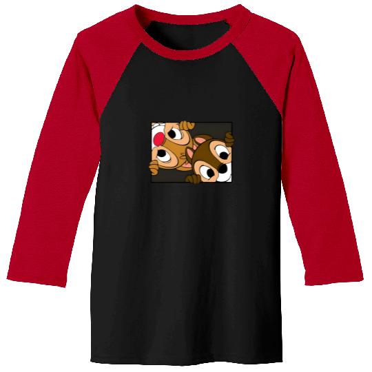 Chip n Dale Baseball Tees, Disney Character Baseball Tees, Chip and Dale Characters, Chip n Dale Snacks Baseball Tees