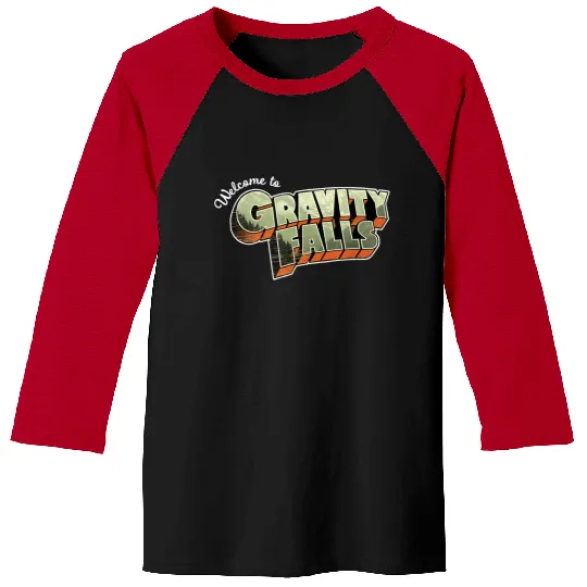 Disneyss Gravity Falls Welcome To Gravity Falls Logo Baseball Tees