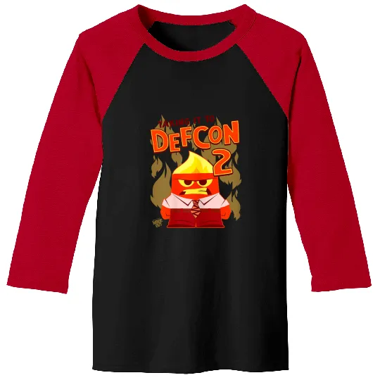 Disneyss Pixars Inside Out Taking It To Defcon 2 Anger Baseball Tees