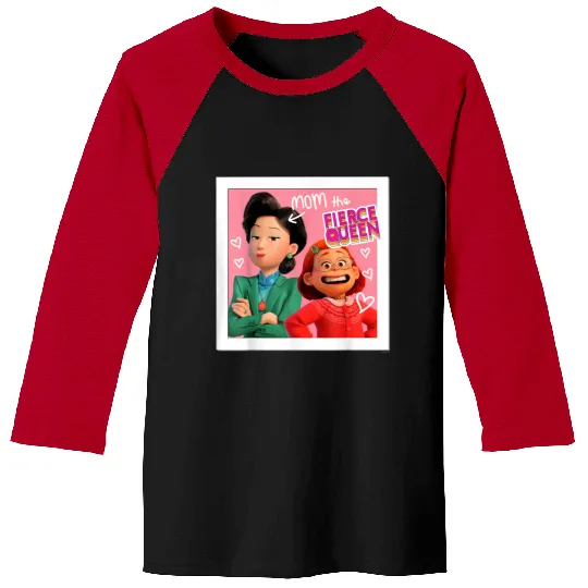 Disneyss And Pixarss Turning Red Mei Ming Mom The Fierce Queen Baseball Tees